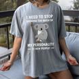 Introvert Fact Anti Socializing Extroversion Personality Women's Comfort Colors T-Shirt Gray Introvert Fact Anti Socializing Extroversion Personality Women's Comfort Colors T-Shirt Gray