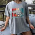 Introvert Raccoon Animal Lover Trash Panda Antisocial Retro Women's Comfort Colors T-Shirt Gray