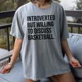 Introverted Basketball Player Basketball Introvert Women's Comfort Colors T-Shirt Gray Introverted Basketball Player Basketball Introvert Women's Comfort Colors T-Shirt Gray