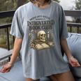 Introverted Book Club Member Anti Social Reader Women's Comfort Colors T-Shirt Gray Introverted Book Club Member Anti Social Reader Women's Comfort Colors T-Shirt Gray