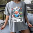 Introverted Book Club Reading Lover Cow Women's Comfort Colors T-Shirt Gray Introverted Book Club Reading Lover Cow Women's Comfort Colors T-Shirt Gray