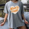 Introverted Extrovert People Hater Calm Peace Lover Women's Comfort Colors T-Shirt Gray Introverted Extrovert People Hater Calm Peace Lover Women's Comfort Colors T-Shirt Gray