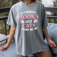 If It Involves Books And Cats Book Lover Women's Comfort Colors T-Shirt Gray