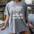 If It Involves Cats Books Coffee Introvert Pet Lover Women's Comfort Colors T-Shirt Gray If It Involves Cats Books Coffee Introvert Pet Lover Women's Comfort Colors T-Shirt Gray