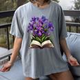 Irises Flowers Book Iris Floral Women's Comfort Colors T-Shirt Gray Irises Flowers Book Iris Floral Women's Comfort Colors T-Shirt Gray