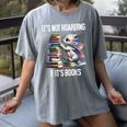It's Not Hoarding If It's Books ShirtDragon Reading Book Women's Comfort Colors T-Shirt Gray