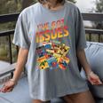 I'Ve Got Issues Comic Book Collecting Women's Comfort Colors T-Shirt Gray