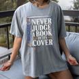Never Judge a Book By Its Cover Women's Comfort Colors T-Shirt Gray