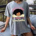 Just a Girl Who Loves Books African American Book Nerd Lover Women's Comfort Colors T-Shirt Gray
