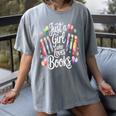 Just a Girl Who Loves Books Lover Reading Library Librarian Women's Comfort Colors T-Shirt Gray Just a Girl Who Loves Books Lover Reading Library Librarian Women's Comfort Colors T-Shirt Gray