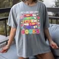 Just A Girl Who Loves Books Reading Library Women's Comfort Colors T-Shirt Gray Just A Girl Who Loves Books Reading Library Women's Comfort Colors T-Shirt Gray