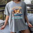 Just a Girl Who Loves Cats And Books Kitties Pet Art Lover Women's Comfort Colors T-Shirt Gray