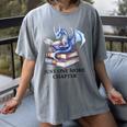Just One More Chapter Book Dragon Reading Book Lover Bookish Women's Comfort Colors T-Shirt Gray