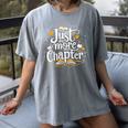 Just One More Chapter Bookish Book Reading Lover Heart Women's Comfort Colors T-Shirt Gray