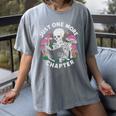 Just One More Chapter Mushrooms Gothic Skeleton Book Lover Premium Women's Comfort Colors T-Shirt Gray Just One More Chapter Mushrooms Gothic Skeleton Book Lover Premium Women's Comfort Colors T-Shirt Gray