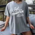 Just One More Chapter Read Reading Librarian Book Men Women Women's Comfort Colors T-Shirt Gray