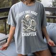 Just One More Chapter Reading Skeleton Book Lover Premium Tri-Blend Women's Comfort Colors T-Shirt Gray Just One More Chapter Reading Skeleton Book Lover Premium Tri-Blend Women's Comfort Colors T-Shirt Gray