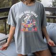 Just One More Chapter Skeleton Reading Book Bookworm Reader Women's Comfort Colors T-Shirt Gray