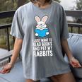 I Just Want To Read Books And Pet My Rabbit Women's Comfort Colors T-Shirt Gray