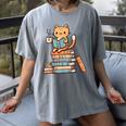 Kawaii Cat Coffee Books Teacher Men Women Girls Kids Women's Comfort Colors T-Shirt Gray Kawaii Cat Coffee Books Teacher Men Women Girls Kids Women's Comfort Colors T-Shirt Gray