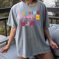 Kids Reading Book Lover Reading Is My Jam Women's Comfort Colors T-Shirt Gray