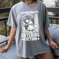 Leaving Reality Entering Fiction Bookish Book Reading Women's Comfort Colors T-Shirt Gray