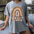 Leopard Teacher Wild About Reading Books Reader Librarian Women's Comfort Colors T-Shirt Gray