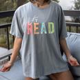 Let's Read Book Nerd Reading Book Lover Librarian Teacher Women's Comfort Colors T-Shirt Gray Let's Read Book Nerd Reading Book Lover Librarian Teacher Women's Comfort Colors T-Shirt Gray