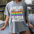 LGBTQ Quote Live Life Like A Banned Rainbow Book Women's Comfort Colors T-Shirt Gray LGBTQ Quote Live Life Like A Banned Rainbow Book Women's Comfort Colors T-Shirt Gray
