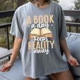 Librarian A Book A Day For Book Lover Reading Library Women's Comfort Colors T-Shirt Gray Librarian A Book A Day For Book Lover Reading Library Women's Comfort Colors T-Shirt Gray
