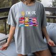 Librarian I'm Okay Book Reader Library Book Women's Comfort Colors T-Shirt Gray Librarian I'm Okay Book Reader Library Book Women's Comfort Colors T-Shirt Gray