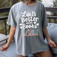 Librarian Library Books Reading Reader Women's Comfort Colors T-Shirt Gray