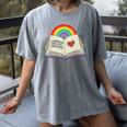 Libraries Are For Everyone Book LGBTQ Ally Gay Pride Month Women's Comfort Colors T-Shirt Gray