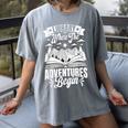 Library Where The Adventures Begin Librarian Book Readers Women's Comfort Colors T-Shirt Gray Library Where The Adventures Begin Librarian Book Readers Women's Comfort Colors T-Shirt Gray