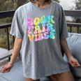 Library Book Fair Vibe Tie Dye School Reading Nostalgic Women's Comfort Colors T-Shirt Gray Library Book Fair Vibe Tie Dye School Reading Nostalgic Women's Comfort Colors T-Shirt Gray