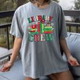 Library Crew Book Lovers Reader Teacher Librarian Christmas Women's Comfort Colors T-Shirt Gray Library Crew Book Lovers Reader Teacher Librarian Christmas Women's Comfort Colors T-Shirt Gray