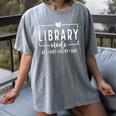 Library Mode All Day Every Day Book Lover Women's Comfort Colors T-Shirt Gray