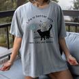Life Is Better With Yarn Cats And Books Women's Comfort Colors T-Shirt Gray
