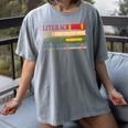 Literacy And Justice For All Reading Book Club Librarian Women's Comfort Colors T-Shirt Gray Literacy And Justice For All Reading Book Club Librarian Women's Comfort Colors T-Shirt Gray
