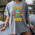 Little Cute Superhero Brother Comic Book Baby Bro Women's Comfort Colors T-Shirt Gray