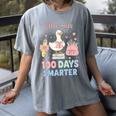 Little Miss 100 Days Smarter Cute Goose Reading Books Girls Women's Comfort Colors T-Shirt Gray Little Miss 100 Days Smarter Cute Goose Reading Books Girls Women's Comfort Colors T-Shirt Gray