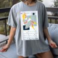 Little Miss Muffet Reading a Picture Book Women's Comfort Colors T-Shirt Gray
