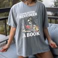 I Look Better Bent Over A Book Book Lover Women's Comfort Colors T-Shirt Gray