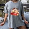 Love Book Coffee Heart Coquette Bow Valentines Day Women's Comfort Colors T-Shirt Gray Love Book Coffee Heart Coquette Bow Valentines Day Women's Comfort Colors T-Shirt Gray
