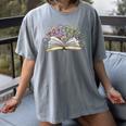 Mardi Gras Book Librarian Author Purple Beads Women's Comfort Colors T-Shirt Gray Mardi Gras Book Librarian Author Purple Beads Women's Comfort Colors T-Shirt Gray