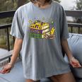 Mardi Gras Book Lover Reading Reader Men Women Kids Women's Comfort Colors T-Shirt Gray