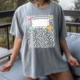Matching Group Halloween Teacher Composition Book Notebook Women's Comfort Colors T-Shirt Gray