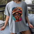 Melanin Girl Afro Book Lover Librarian Teacher Student Women's Comfort Colors T-Shirt Gray