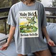 Moby Dick Book Cover Illustration Women's Comfort Colors T-Shirt Gray