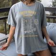 Mom Book Club Tired Moms Book Club Running On Coffee Cha0 Women's Comfort Colors T-Shirt Gray